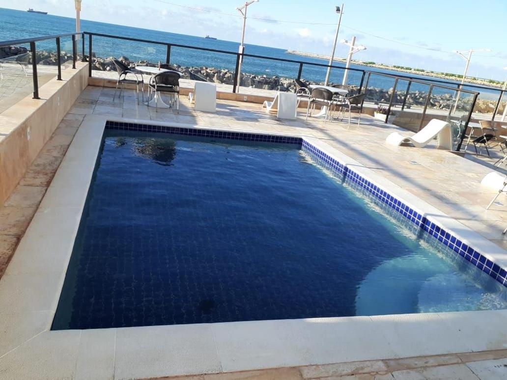 605 Flat Mobiliado Com Vista Lateral Mar Na Praia De Iracema Com Ventilador Fortaleza  Exteriör bild
